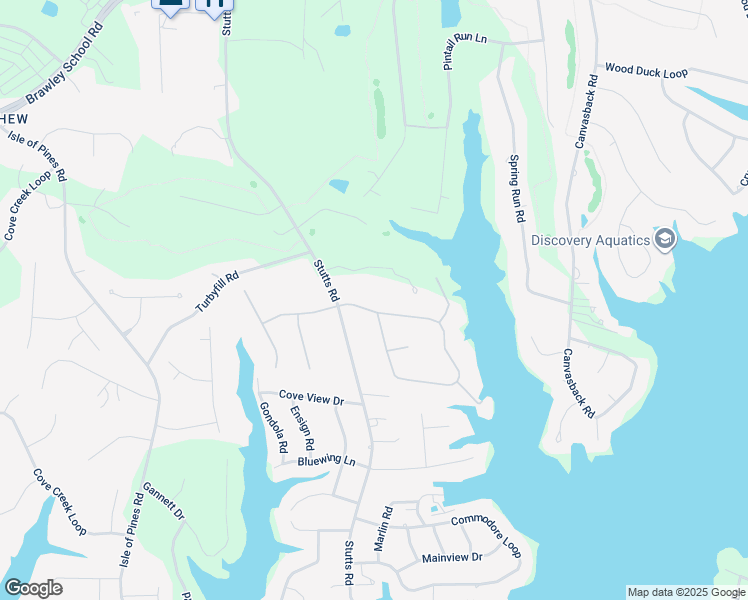 map of restaurants, bars, coffee shops, grocery stores, and more near 125 Woodstream Circle in Mooresville