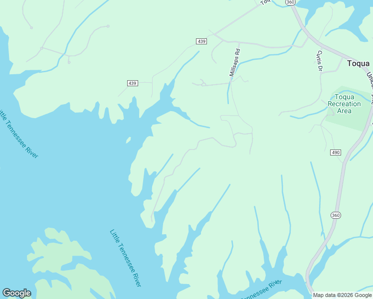 map of restaurants, bars, coffee shops, grocery stores, and more near 200 Millsaps Road in Vonore