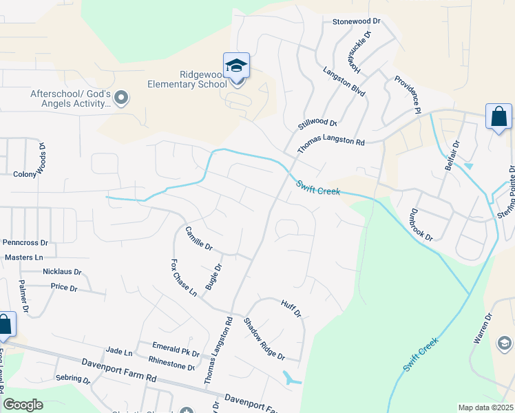 map of restaurants, bars, coffee shops, grocery stores, and more near 612 Southbridge Court in Greenville