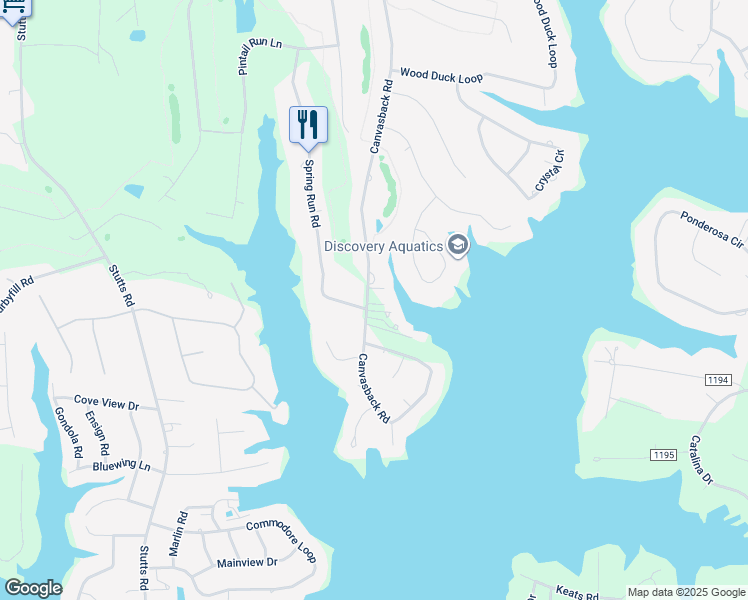 map of restaurants, bars, coffee shops, grocery stores, and more near 413 Canvasback Road in Mooresville