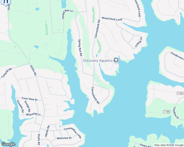 map of restaurants, bars, coffee shops, grocery stores, and more near Canvasback Road in Mooresville