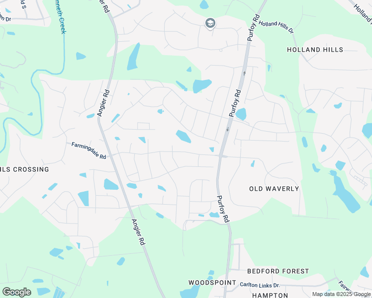 map of restaurants, bars, coffee shops, grocery stores, and more near 4328 Olde Waverly Way in Fuquay-Varina