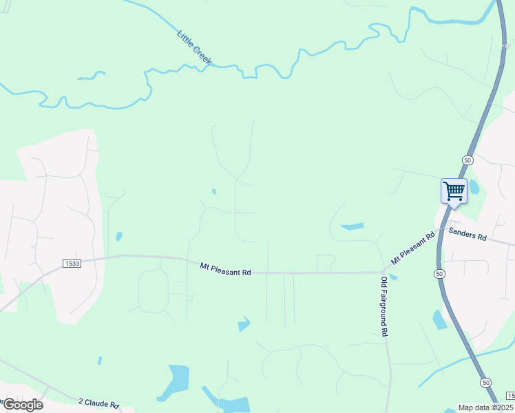 map of restaurants, bars, coffee shops, grocery stores, and more near 399 Ina Joe Place in Johnston County