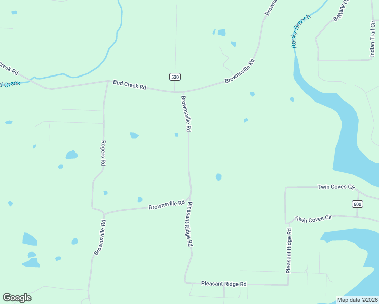 map of restaurants, bars, coffee shops, grocery stores, and more near 2475 Brownsville Road in Greers Ferry