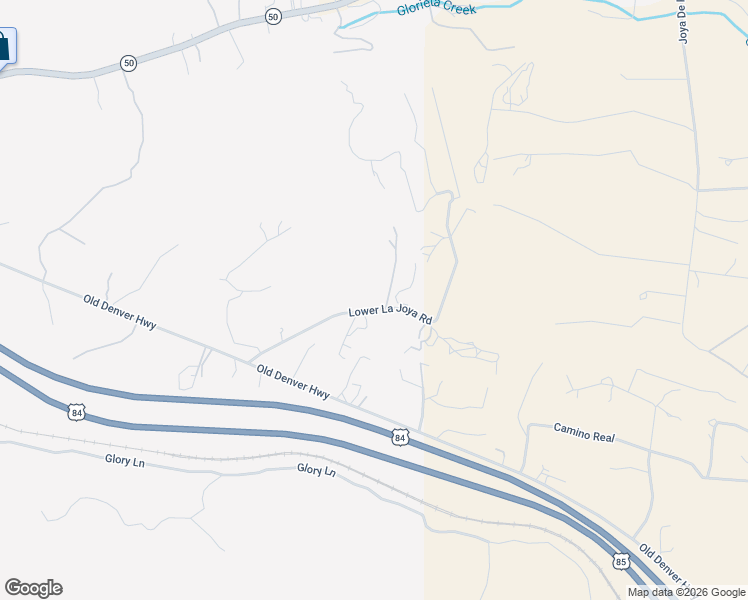 map of restaurants, bars, coffee shops, grocery stores, and more near 33 Lower La Joya Road in Glorieta