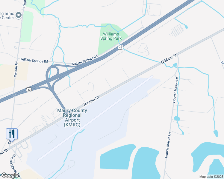 map of restaurants, bars, coffee shops, grocery stores, and more near North Main Street in Mount Pleasant