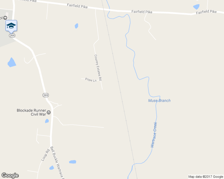 map of restaurants, bars, coffee shops, grocery stores, and more near 125 Country Estates Road in Bell Buckle