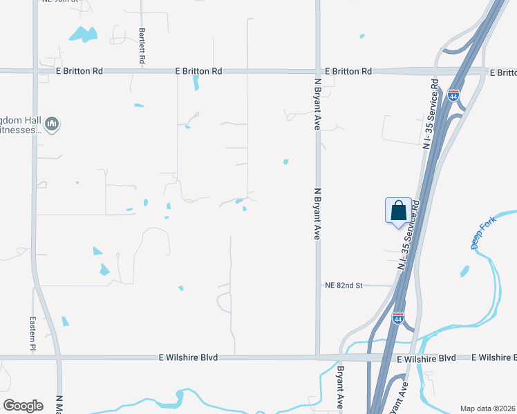 map of restaurants, bars, coffee shops, grocery stores, and more near 8800 Henley Avenue in Oklahoma City