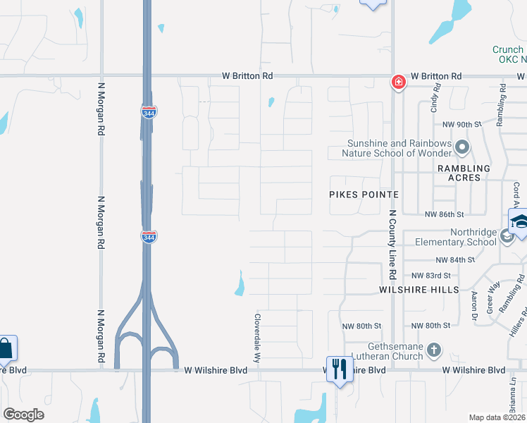 map of restaurants, bars, coffee shops, grocery stores, and more near Arman Drive in Yukon