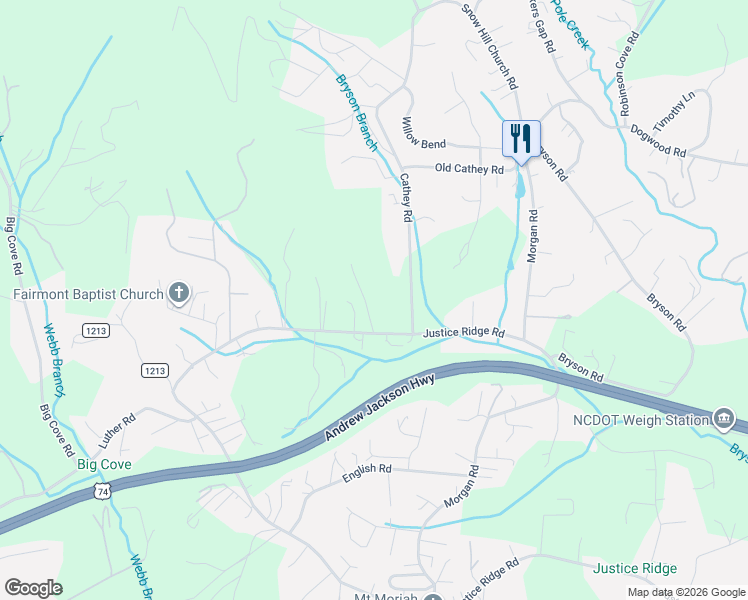 map of restaurants, bars, coffee shops, grocery stores, and more near 3 Fieldcrest Drive in Candler