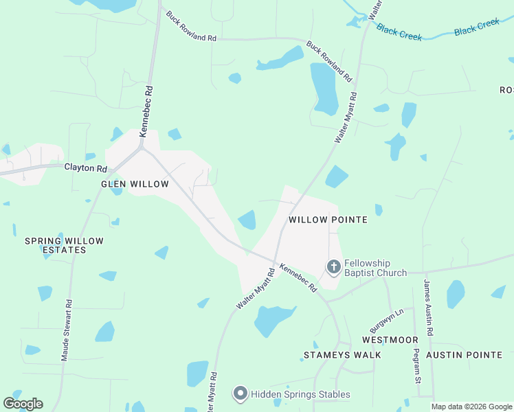 map of restaurants, bars, coffee shops, grocery stores, and more near 9324 Walter Myatt Road in Fuquay-Varina