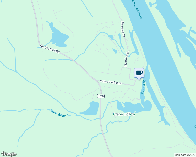 map of restaurants, bars, coffee shops, grocery stores, and more near 98 Yarbro Harbor Drive in Decaturville