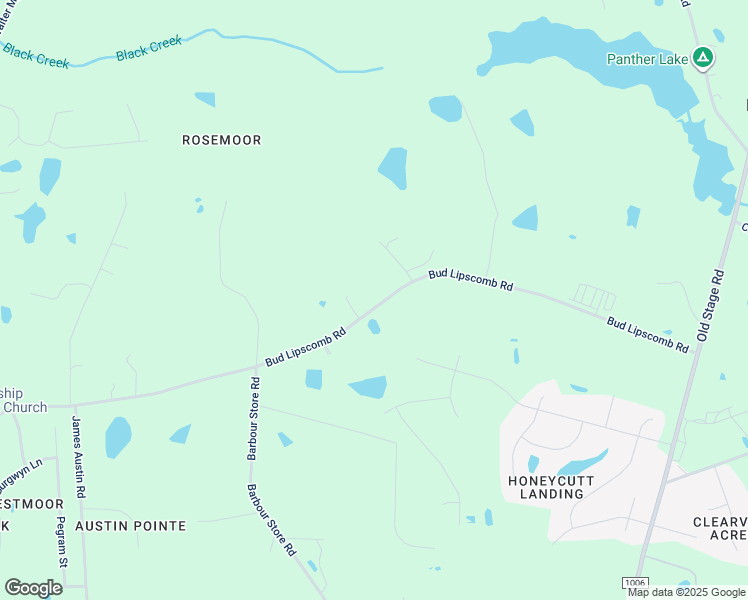 map of restaurants, bars, coffee shops, grocery stores, and more near 2275 Bud Lipscomb Road in Wake County
