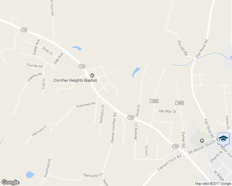 map of restaurants, bars, coffee shops, grocery stores, and more near 380 Virginia Avenue in China Grove