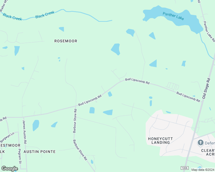 map of restaurants, bars, coffee shops, grocery stores, and more near 2275 Bud Lipscomb Road in Wake County
