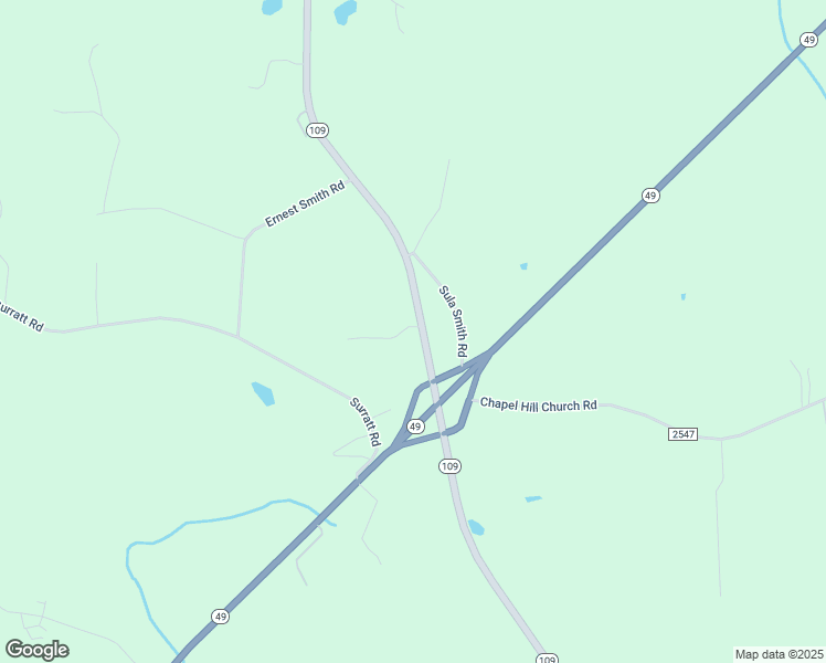 map of restaurants, bars, coffee shops, grocery stores, and more near 23158 North Carolina 109 in Denton