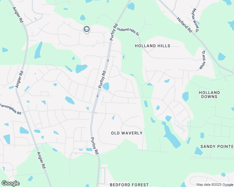 map of restaurants, bars, coffee shops, grocery stores, and more near 1504 Carolina Park Drive in Fuquay-Varina