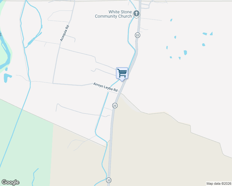 map of restaurants, bars, coffee shops, grocery stores, and more near Highway 22 in Santo Domingo Pueblo