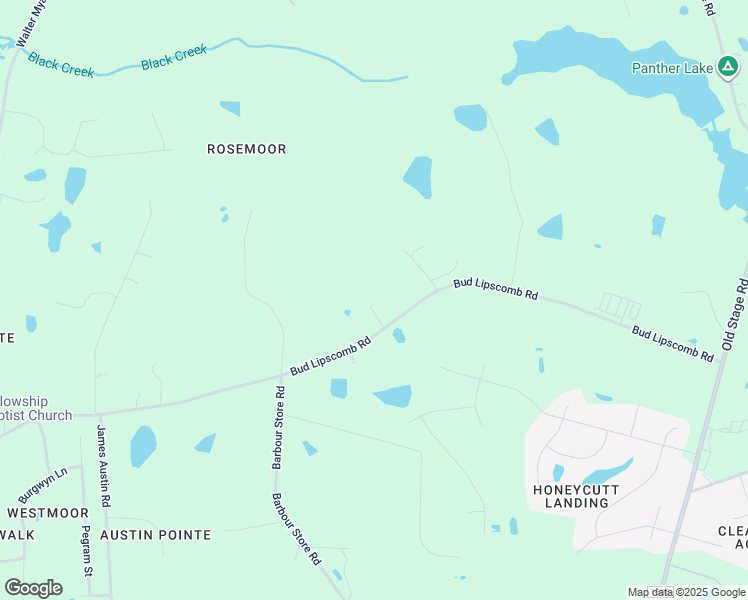 map of restaurants, bars, coffee shops, grocery stores, and more near 2265 Bud Lipscomb Road in Wake County