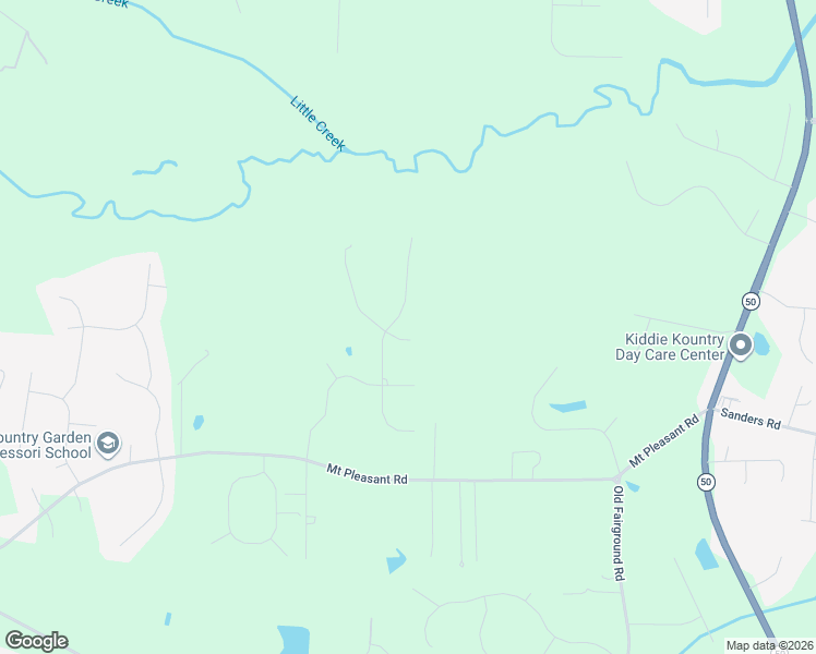 map of restaurants, bars, coffee shops, grocery stores, and more near 234 Steve Ridge in Johnston County