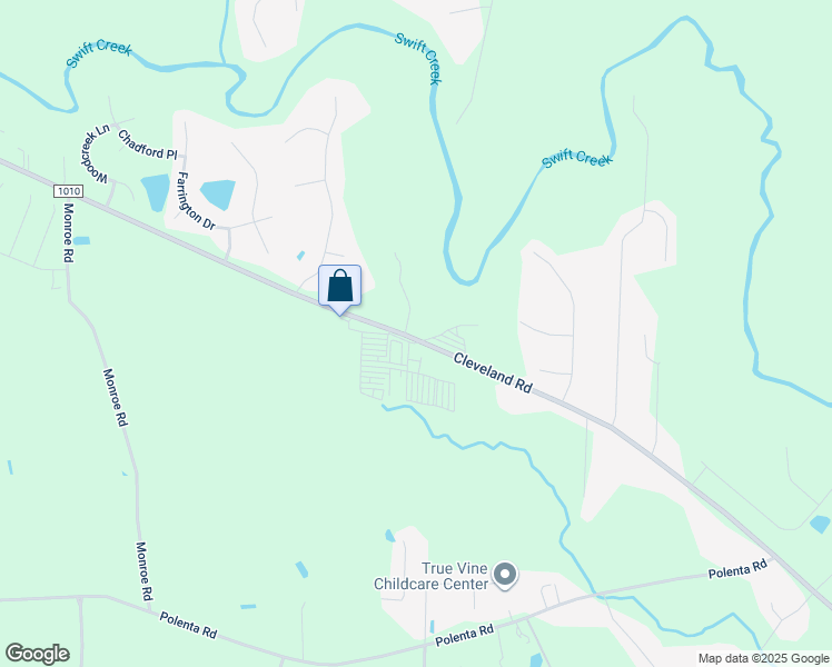 map of restaurants, bars, coffee shops, grocery stores, and more near 6188 Cleveland Road in Clayton
