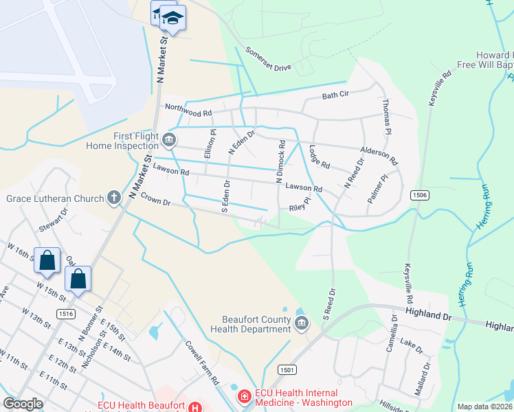 map of restaurants, bars, coffee shops, grocery stores, and more near 108 Morgan Place in Washington