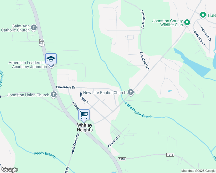 map of restaurants, bars, coffee shops, grocery stores, and more near 428 Cloverdale Drive in Clayton