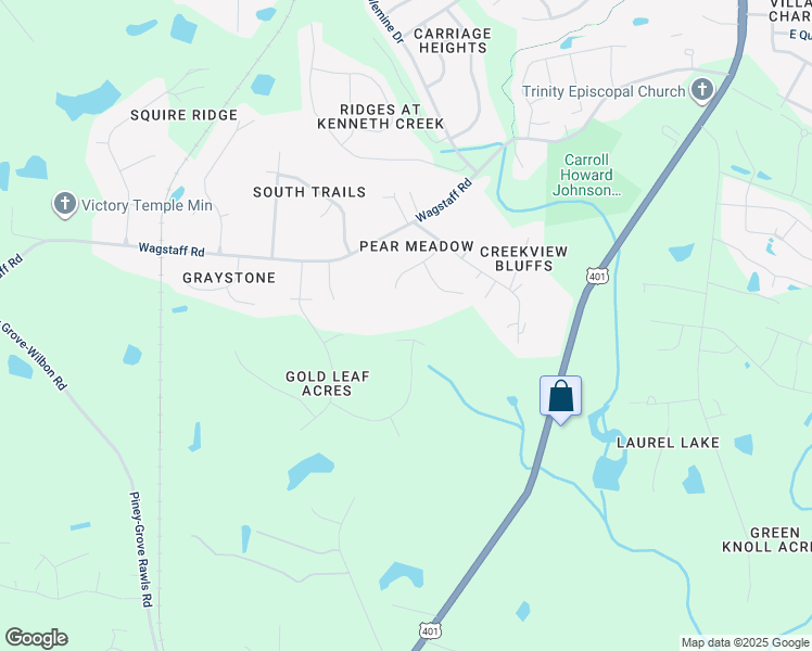 map of restaurants, bars, coffee shops, grocery stores, and more near 417 Old Gold Place in Fuquay Varina
