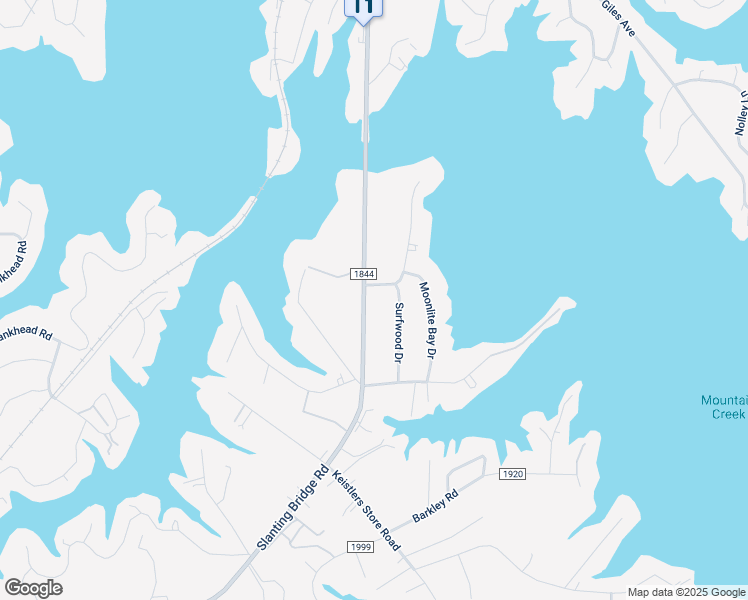 map of restaurants, bars, coffee shops, grocery stores, and more near 4844 Slanting Bridge Road in Lake Norman of Catawba