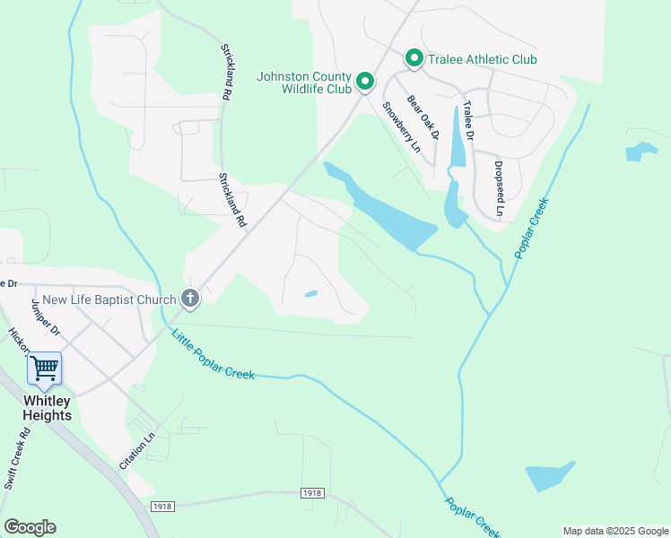 map of restaurants, bars, coffee shops, grocery stores, and more near 71 Beadle Court in Smithfield