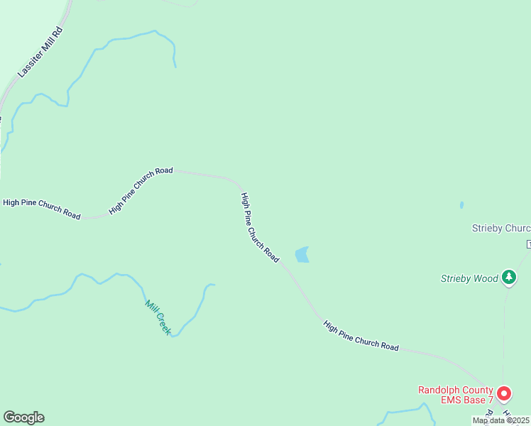 map of restaurants, bars, coffee shops, grocery stores, and more near 7030 High Pine Church Road in Asheboro