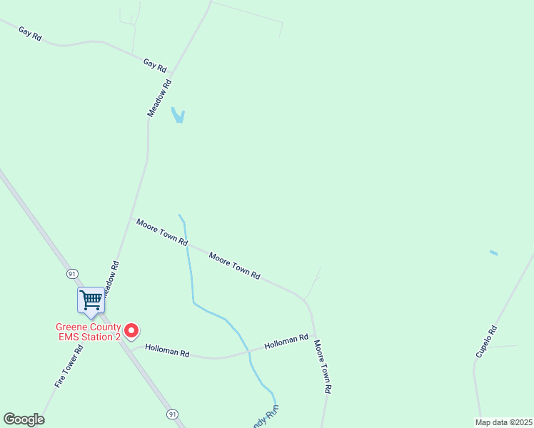 map of restaurants, bars, coffee shops, grocery stores, and more near Moore Town Road in Farmville