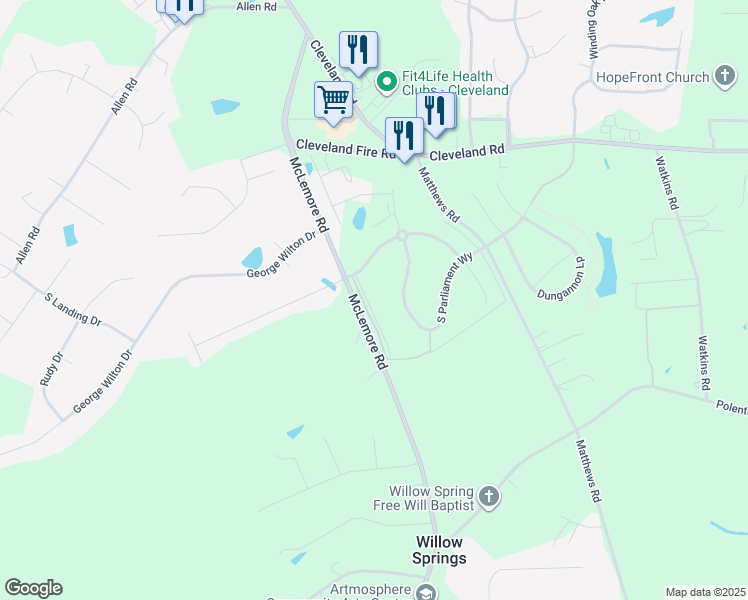 map of restaurants, bars, coffee shops, grocery stores, and more near 189 Mornington Place in Clayton
