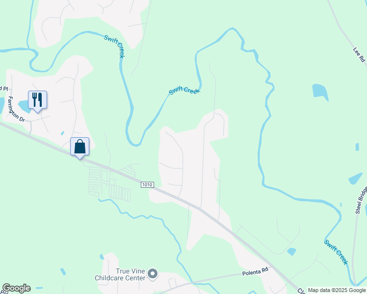 map of restaurants, bars, coffee shops, grocery stores, and more near 358 Ashpole Trail in Clayton