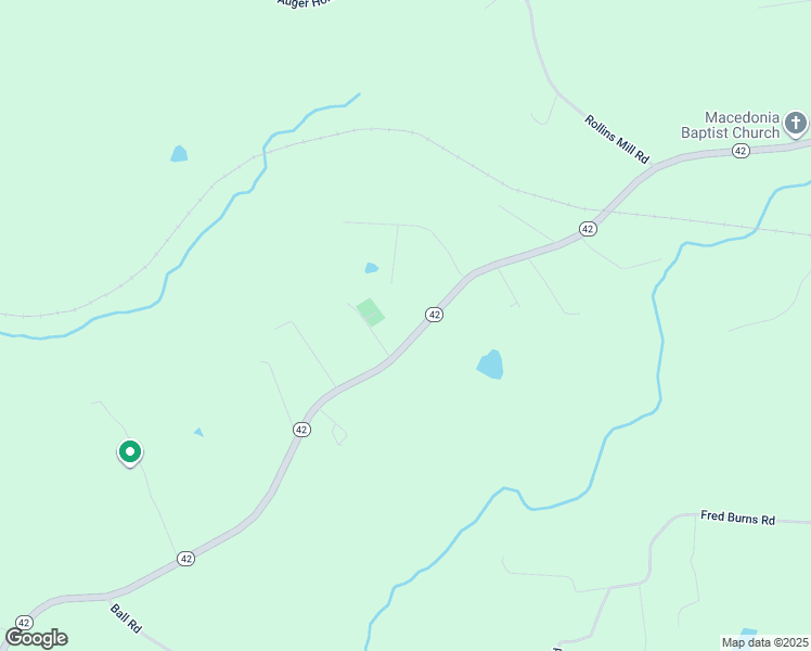 map of restaurants, bars, coffee shops, grocery stores, and more near 9519 North Carolina 42 in Holly Springs