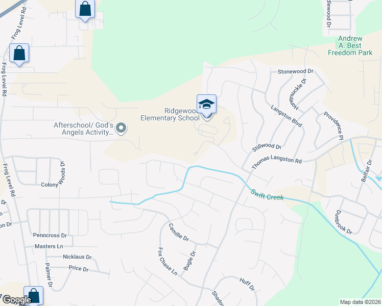 map of restaurants, bars, coffee shops, grocery stores, and more near 3309 Camille Drive in Greenville