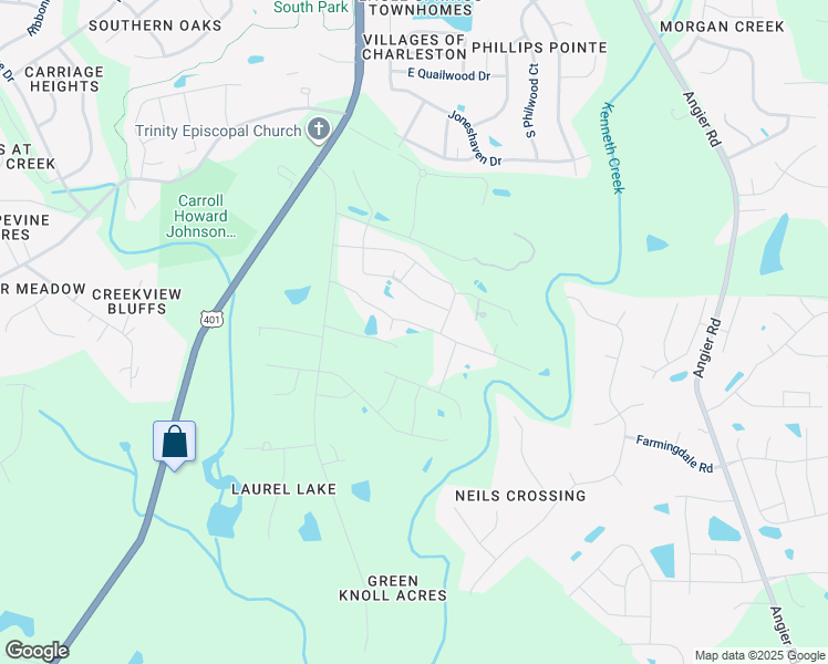 map of restaurants, bars, coffee shops, grocery stores, and more near 214 Sailor Way in Fuquay-Varina