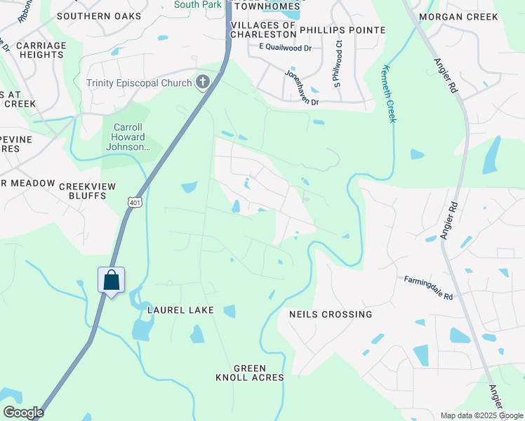 map of restaurants, bars, coffee shops, grocery stores, and more near 214 Sailor Way in Fuquay-Varina