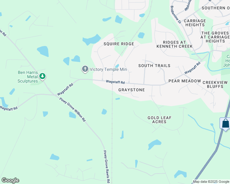 map of restaurants, bars, coffee shops, grocery stores, and more near 1609 Wet Stone Drive in Fuquay Varina