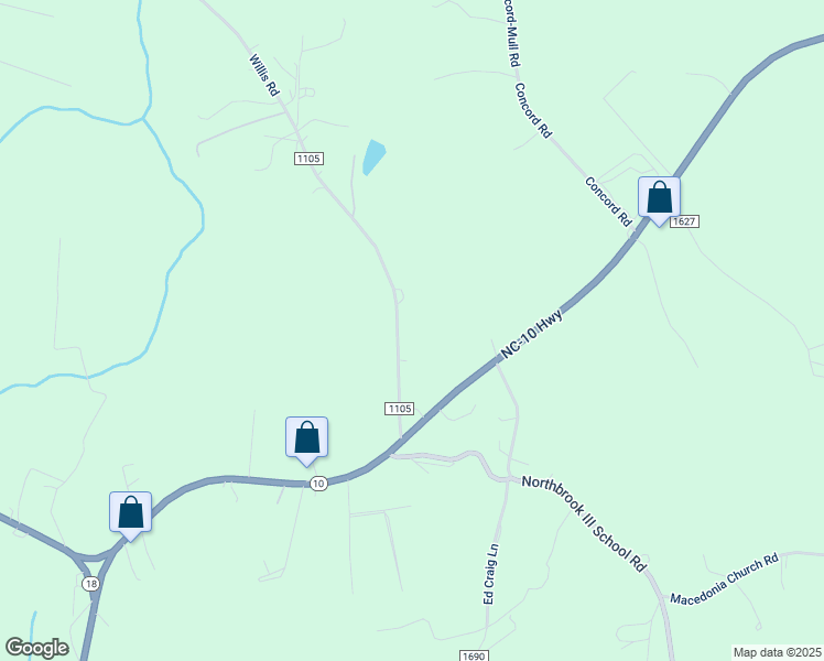 map of restaurants, bars, coffee shops, grocery stores, and more near 1994 Willis Road in Vale
