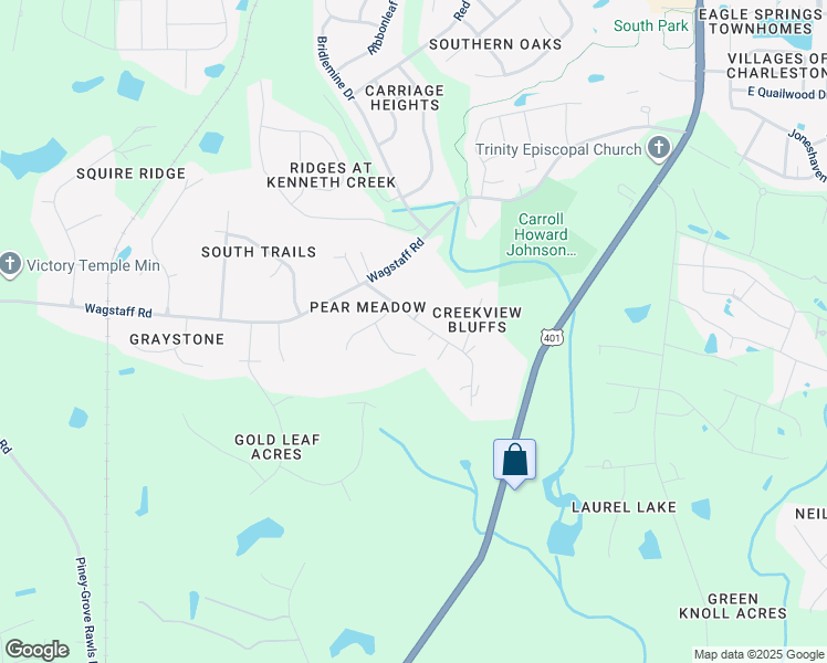 map of restaurants, bars, coffee shops, grocery stores, and more near 112 Howard Road in Fuquay Varina