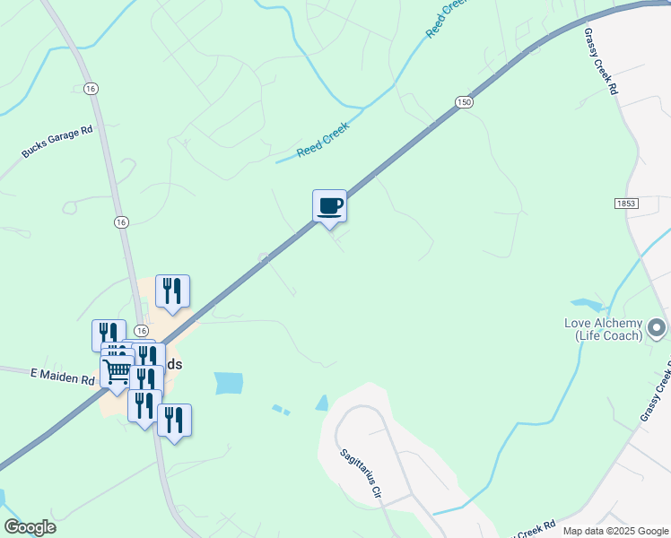 map of restaurants, bars, coffee shops, grocery stores, and more near 4733 Mountain Creek Avenue in Denver