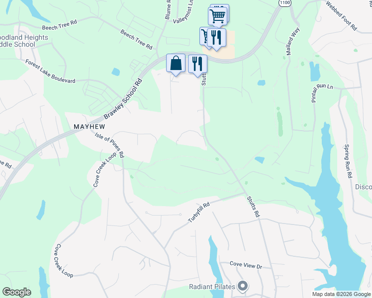 map of restaurants, bars, coffee shops, grocery stores, and more near 123 Double Eagle Drive in Mooresville