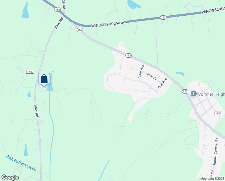 map of restaurants, bars, coffee shops, grocery stores, and more near 480 Willow Oaks Drive in China Grove