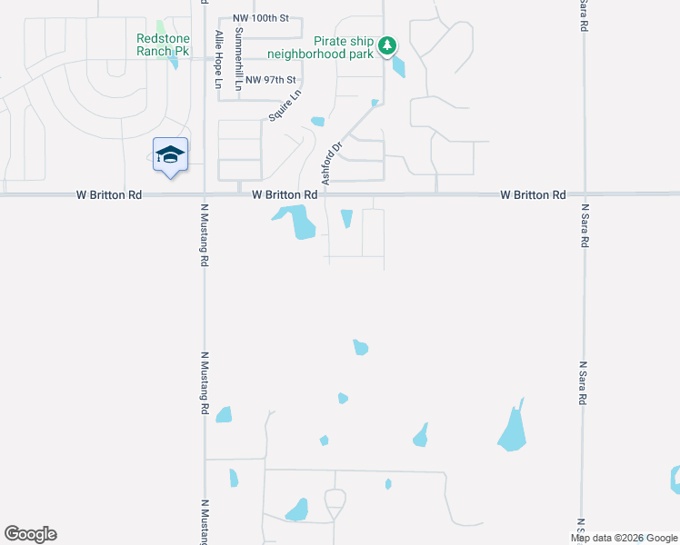 map of restaurants, bars, coffee shops, grocery stores, and more near 11952 West Wilshire Boulevard in Yukon
