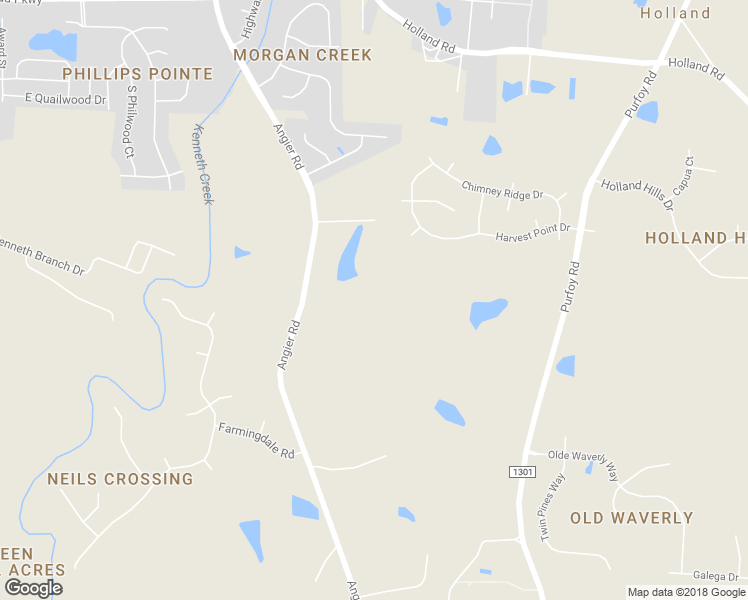 map of restaurants, bars, coffee shops, grocery stores, and more near 1401 Angier Road in Fuquay-Varina