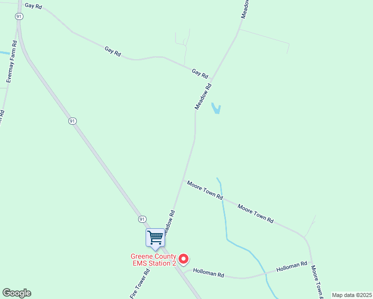 map of restaurants, bars, coffee shops, grocery stores, and more near 483 Meadow Road in Walstonburg