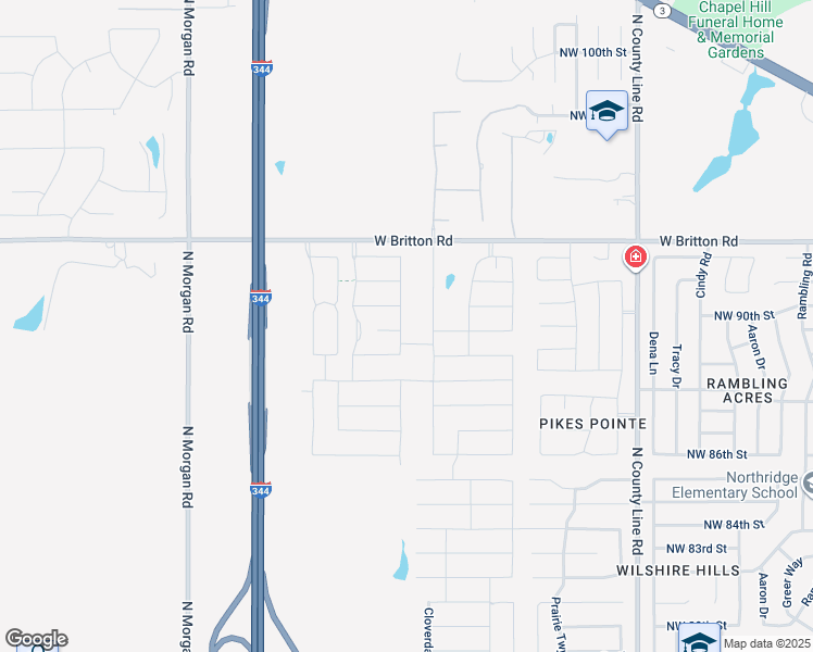 map of restaurants, bars, coffee shops, grocery stores, and more near 9112 Arman Drive in Yukon