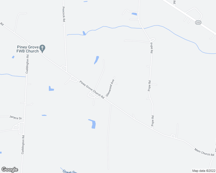 map of restaurants, bars, coffee shops, grocery stores, and more near 85 Glenwood Avenue in Kenly