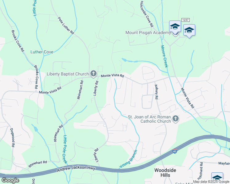 map of restaurants, bars, coffee shops, grocery stores, and more near 99999 Wills Lane in Candler